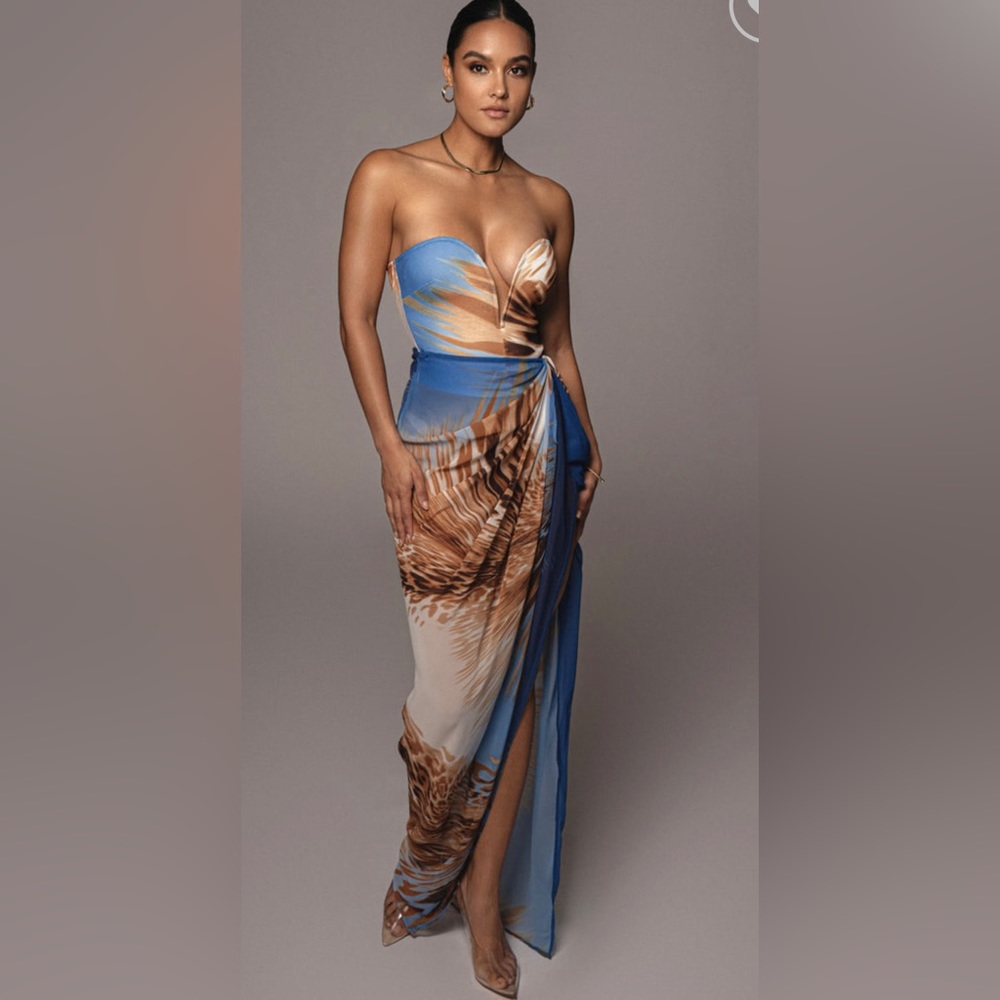 JLUXLABEL ROYAL VERSAILLES SWEETHEART MAXI SKIRT SET
